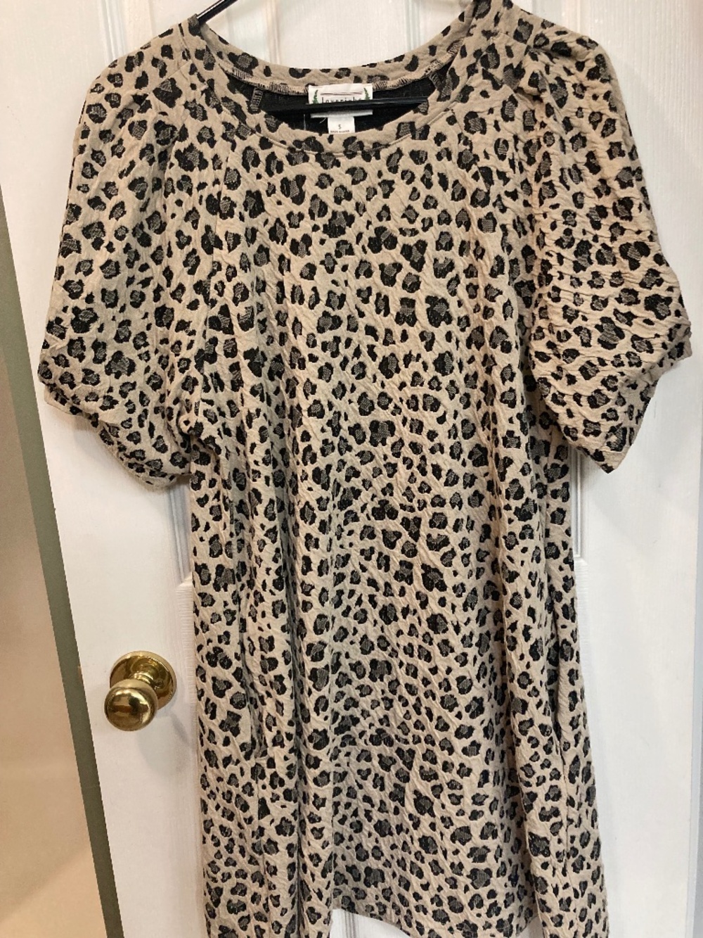 Leopard boutique dress size small
